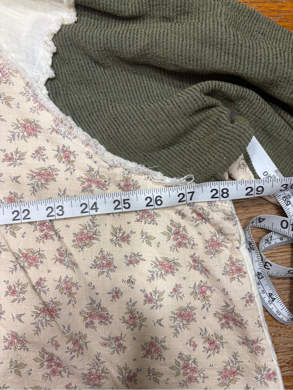 Pol. Cream & Olive Floral Panel Hoodie - Women Tops - Picture 7 of 9